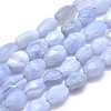 Natural Blue Lace Agate Beads Strands G-O170-29-1