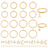 DELORIGIN DIY Charms Finger Ring Making Kit DIY-DR0001-24-1