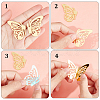 CREATCABIN 12Pcs 6 Styles Acrylic Mirror Butterfly Cupcake Toppers FIND-CN0001-44-6