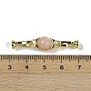 Natural Sunstone with Brass Fold Over Clasps G-G141-03G-16-3