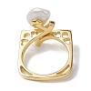 Natural Pearl Finger Rings RJEW-P113-05G-3