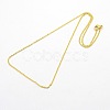 304 Stainless Steel Cable Chain Necklaces STAS-O037-101G-2
