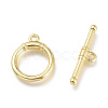 Brass Toggle Clasps KK-Q764-07G-2