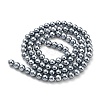 Electroplated Shell Pearl Beads Strands SHEL-F008-03A-11-2