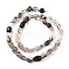 Natural Lodolite Quartz Beads Strands G-G018-66-2