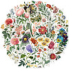 PVC Self-Adhesive Floral Stickers WG18010-01-2