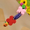 Colorful Wood Bracelets for Kids BJEW-JB00741-3