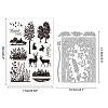 Globleland 1 Sheet Custom Forest PVC Plastic Clear Stamps DIY-GL0004-109-6