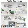 PVC Quotes Wall Sticker DIY-WH0200-055-3