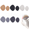 SUPERFINDINGS 5 Sets 5 Colors Microfiber Leather Self-Adhesive Heel Cushion Sets FIND-FH0006-35-1
