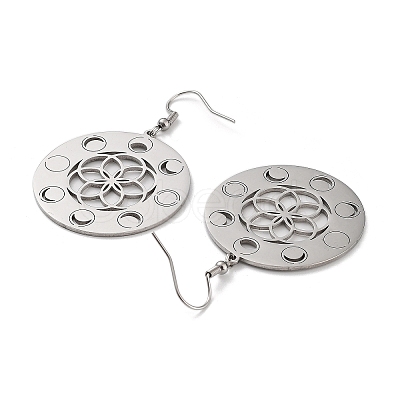 Non-Tarnish 304 Stainless Steel Dangle Earrings EJEW-P271-11P-1