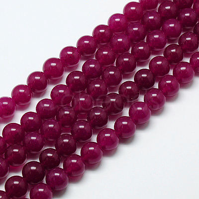 Natural Malaysia Jade Bead Strands G-M101-8mm-08-1