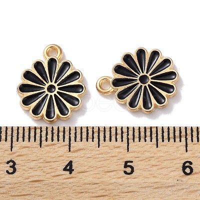 Alloy Enamel Pendants ENAM-O001-07G-G-1