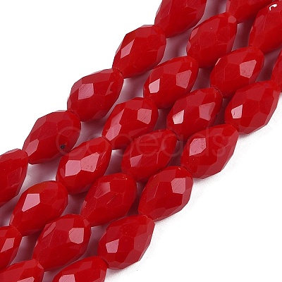 Opaque Solid Color Beads Strands EGLA-N013-P8mm-D07-1