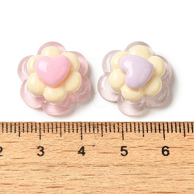 Translucent Resin Decoden Cabochons RESI-M041-07-1