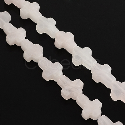 Natural Rose Quartz Bead Strands X-G-R185-8x12mm-19-1