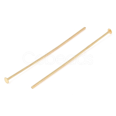 Brass Flat Head Pins KK-N254-47D-G-1