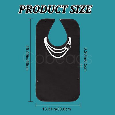 Polyester Adult Bibs for Eating AJEW-WH0020-62D-1