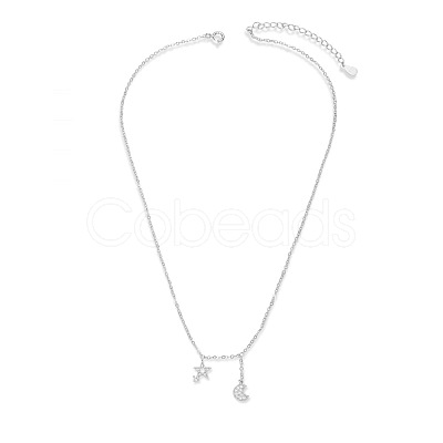 SHEGRACE Fashion Rhodium Plated 925 Sterling Silver Pendant Necklace JN81A-1