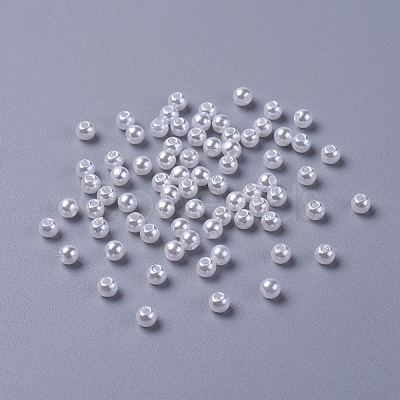 Imitated Pearl Acrylic Beads PACR-4D-1-1