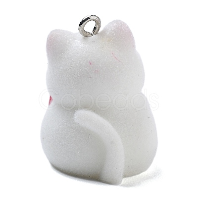 Flocky Resin Pendants RESI-Q002-09A-1