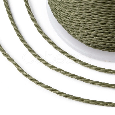 Round Waxed Polyester Cord X-YC-G006-01-1.0mm-37-1