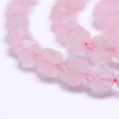 Natural Rose Quartz Beads Strands G-J363-06-6mm-1