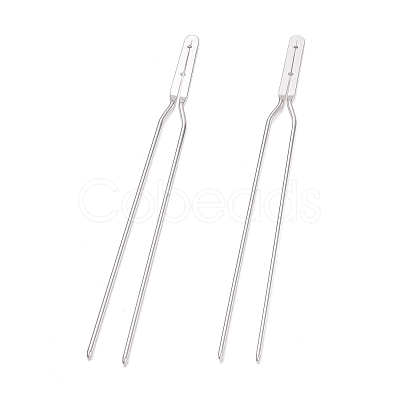 Brass Hair Fork Findings KK-F830-02S-1