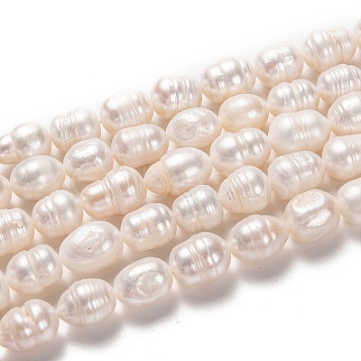 Natural Cultured Freshwater Pearl Beads Strands PEAR-L033-84-01-1