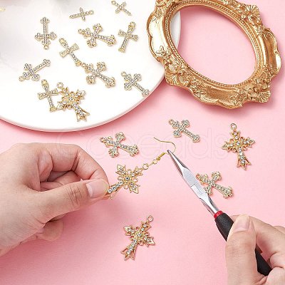 20Pcs 5 Styles Golden Alloy Pendants ENAM-CJ0005-42-1