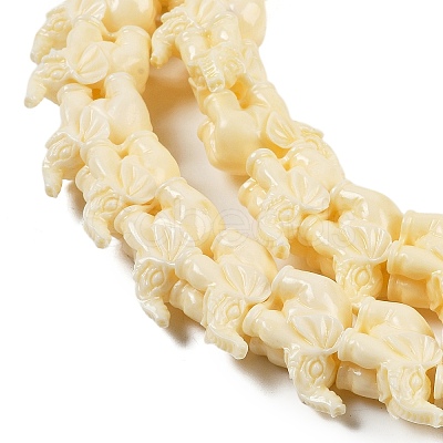 Synthetic Coral Carved Beads Strands CORA-C003-05-1