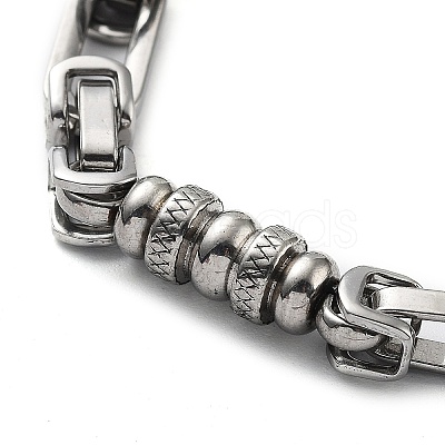 Non-Tarnish 304 Stainless Steel Link Chain Bracelet for Men Women BJEW-Z023-19P-1