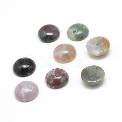 Natural Indian Agate Gemstone Cabochons X-G-T020-20mm-23-1