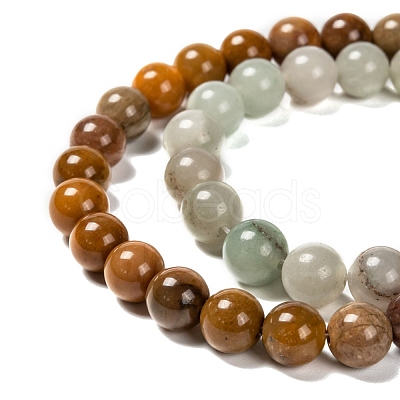 Natural Gemstone Beads Strands G-F591-03M-8mm-1