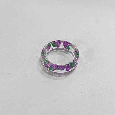 Resin Plain Band Rings FS-WG41763-09-1