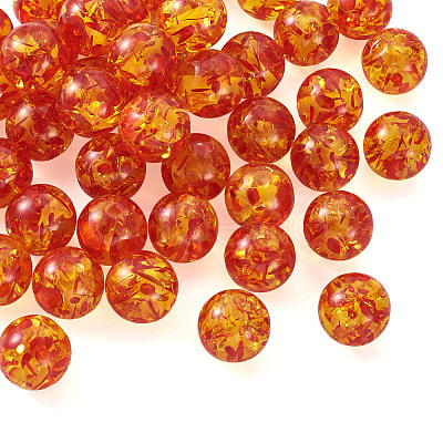 Resin Imitation Amber Beads CRES-TA0001-17-1