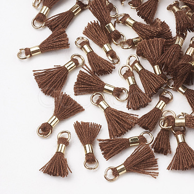 Polycotton(Polyester Cotton) Tassel Pendant Decorations FIND-S275-18G-1