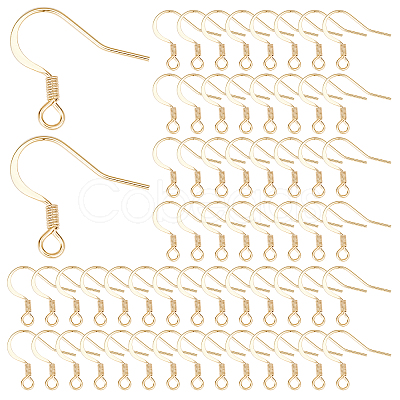 SUNNYCLUE 100Pcs 304 Stainless Steel French Earring Hooks STAS-SC0004-65-1