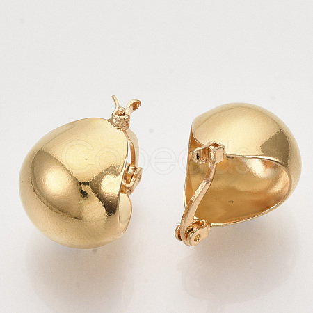 Brass Hoop Earrings X-EJEW-T007-16G-NF-1