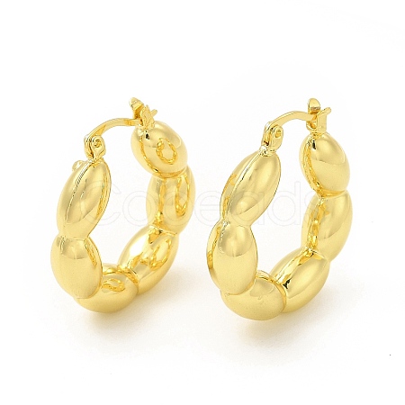 Brass Oval Wrap Hoop Earrings for Women EJEW-E273-01LG-1