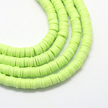 Eco-Friendly Handmade Polymer Clay Beads X-CLAY-R067-6.0mm-24-1