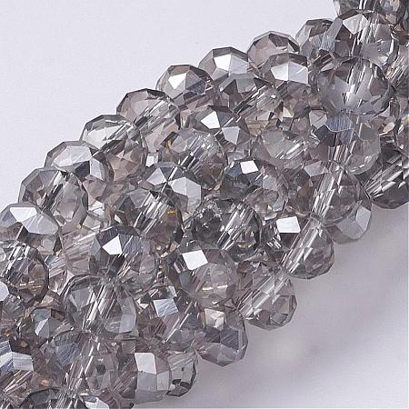 Electroplate Glass Beads Strands X-GR8MMY-01S-1