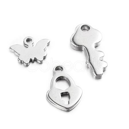 Tarnish Resistant 304 Stainless Steel Charms STAS-L136-M-1