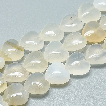 Natural White Agate Beads Strands G-R190-20mm-22-1
