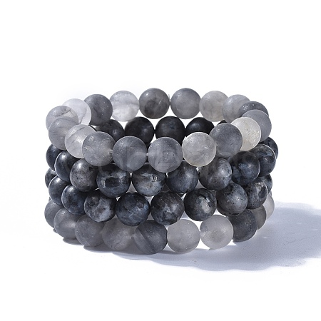 Natural Gemstone Beads Stretch Bracelets BJEW-JB04165-1