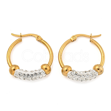 PVD Vacuum Plating 202 Stainless Steel Studs Earring EJEW-H003-44G-01-1