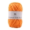 Polyester Yarn for Sweater Hat, for Knitting Crochet Supplies, Orange, 2mm, about 92.96 Yards(85m)/Skein