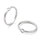 Non-Tarnish 304 Stainless Steel Finger Rings, Hollow Ring, Stainless Steel Color, Inner Diameter: 18mm