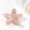 Acrylic Claw Hair Clips, Starfish, Hair Accessories for Women Girls, Pink, 90x83x49mm