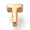 304 Stainless Steel 2-Side Polished Beads, Golden, Letter.T, 5x6x3mm, Hole: 1.8mm